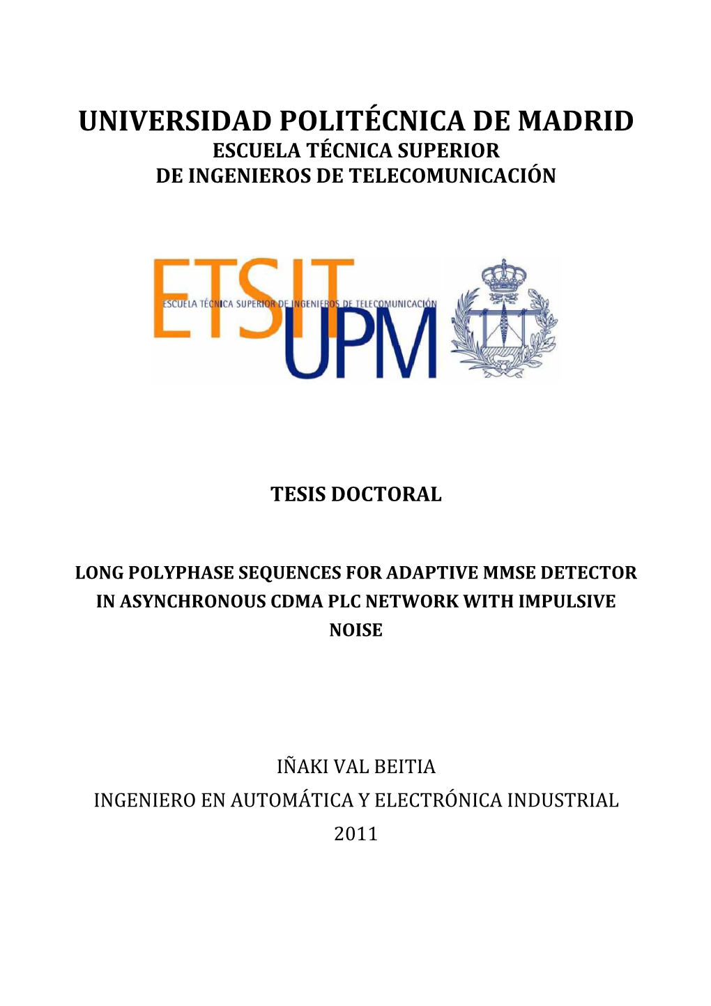 De Ingenieros De Telecomunicación