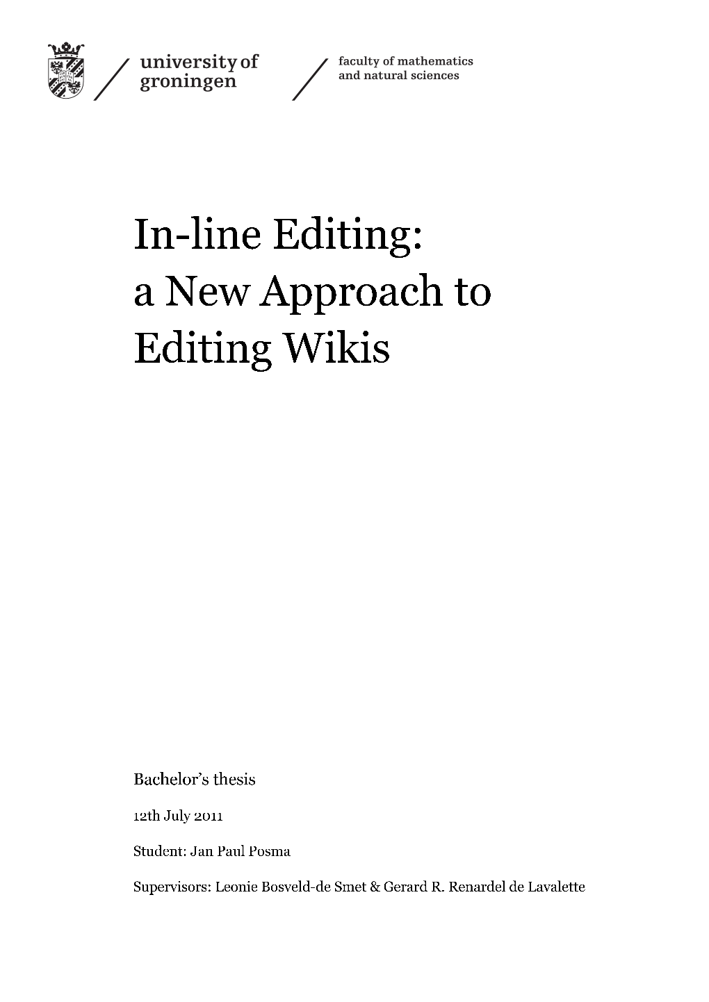 In-Line Editing: a New Approach to Editing Wikis