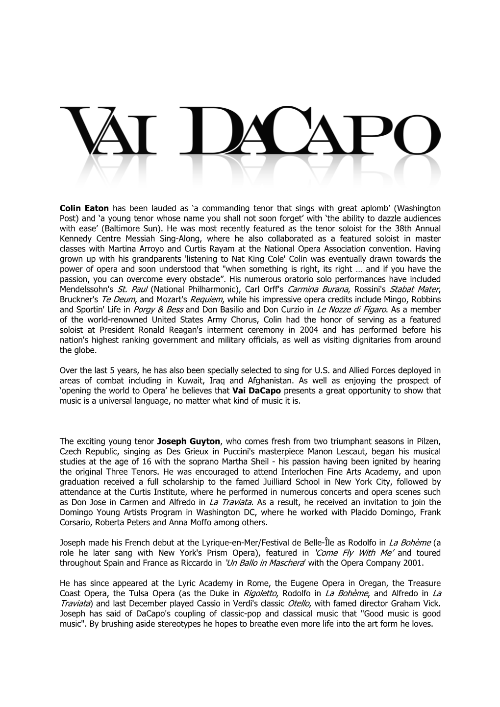 Bio Long Vai Dacapo