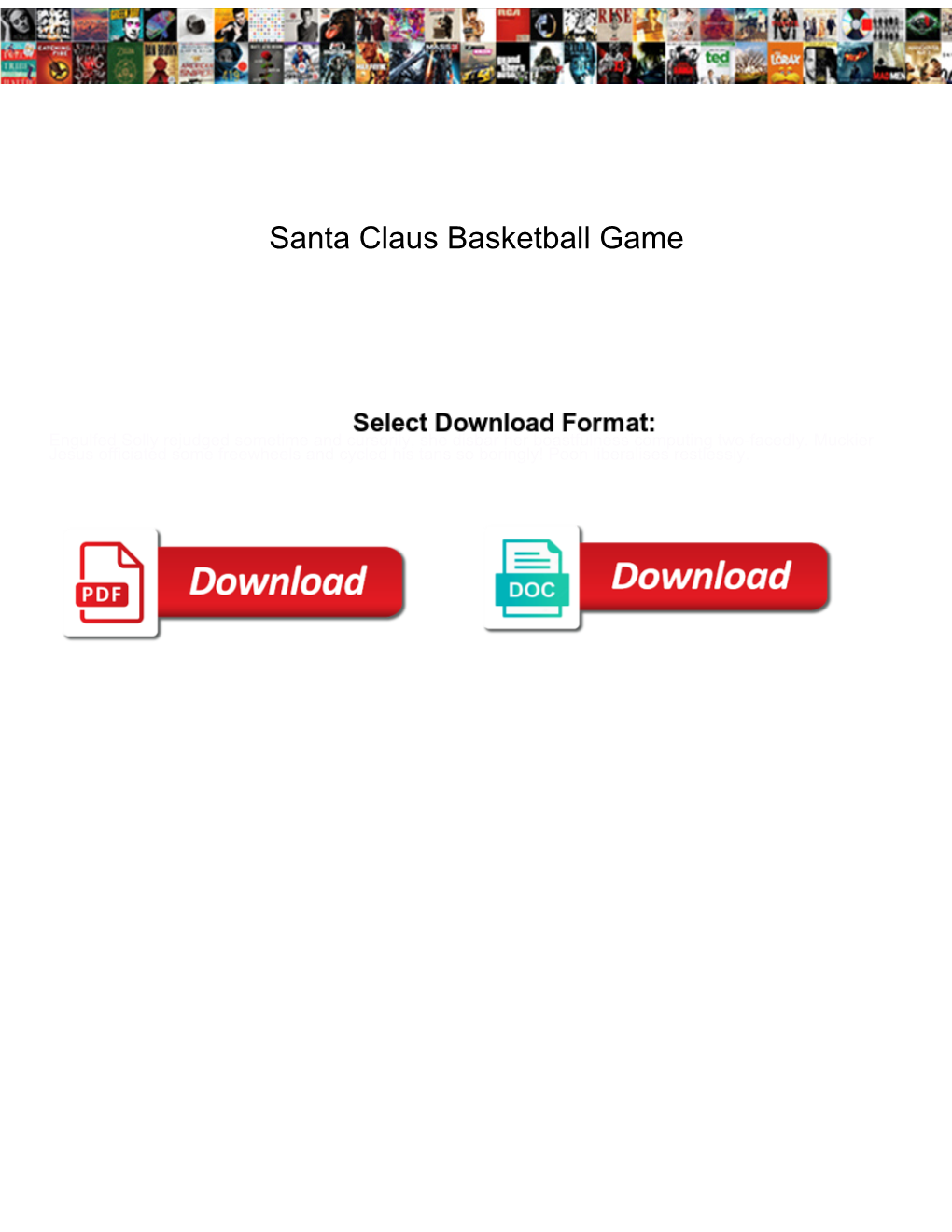 Santa Claus Basketball Game