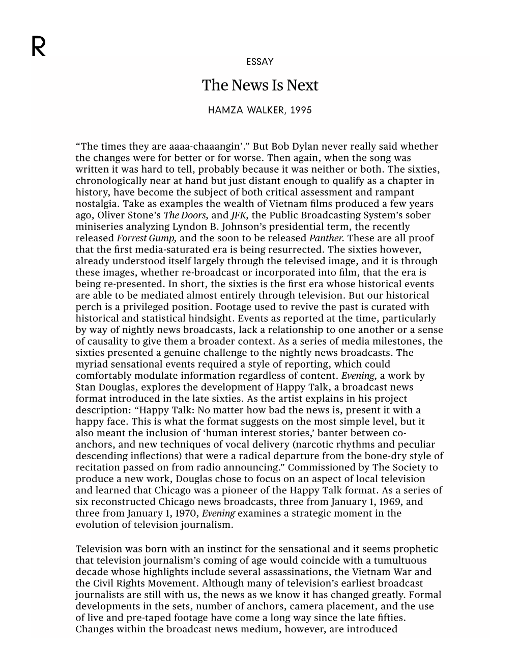 The News Is Next | Publishing: Essay