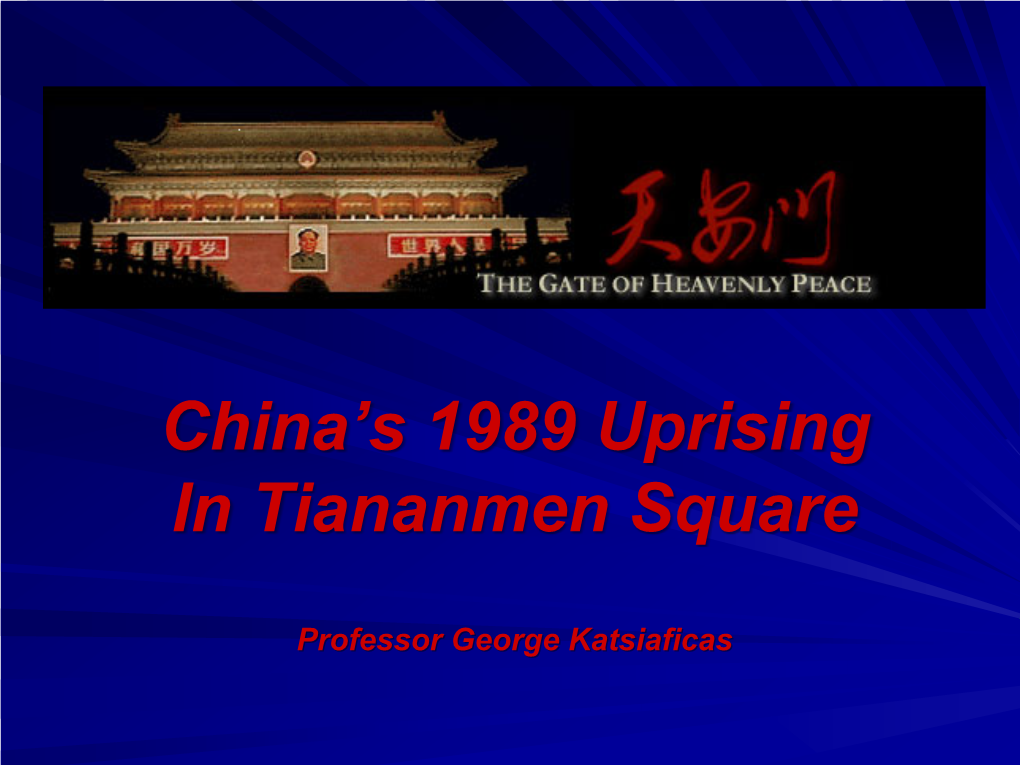 1989 Uprising in China