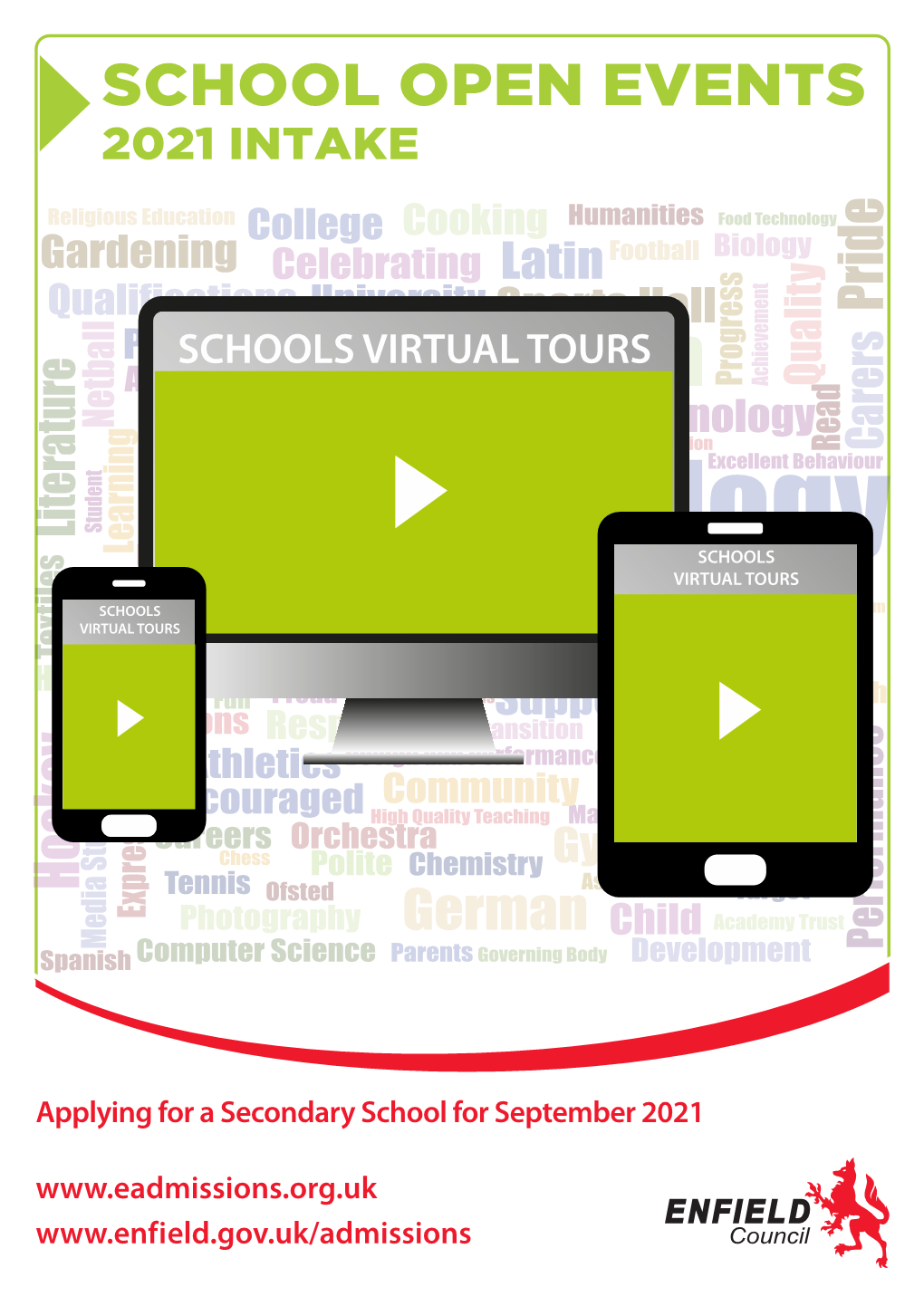 Schools Virtual Open Evenings Leaflet 2020