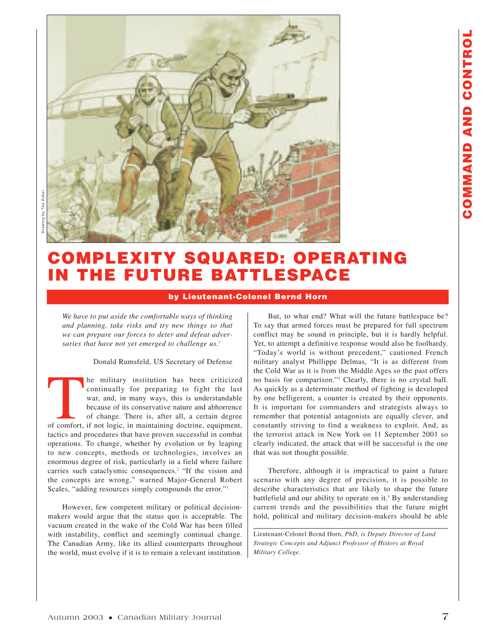 Operating in the Future Battlespace