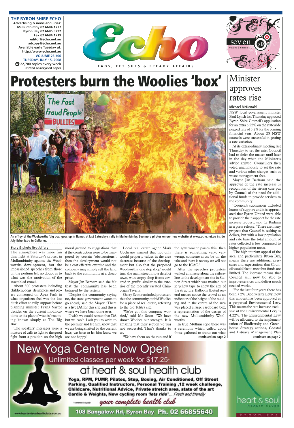 Protesters Burn the Woolies