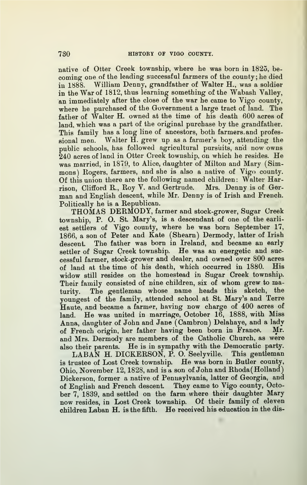 730 History of Vigo County