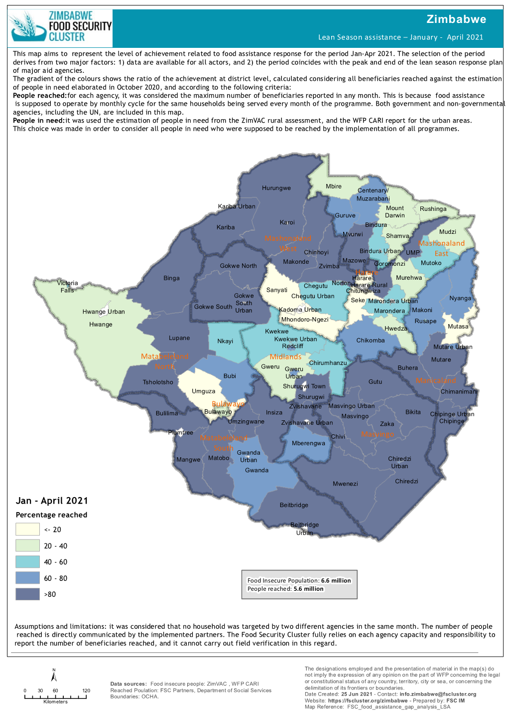 Zimbabwe Lean Season Assistance – Januar Y - Apr Il 2021