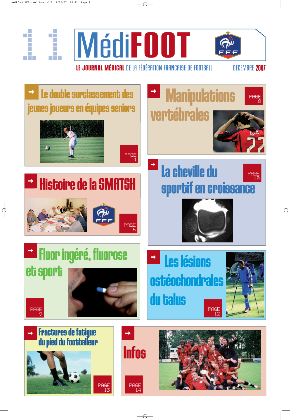 Le Journal Médical De La Fédération Francaise De Football Décembre 2007