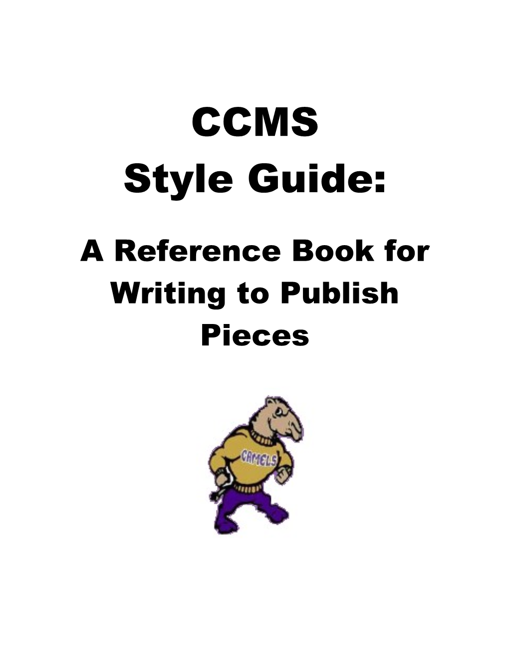 A Reference Book for Writing to Publish Pieces