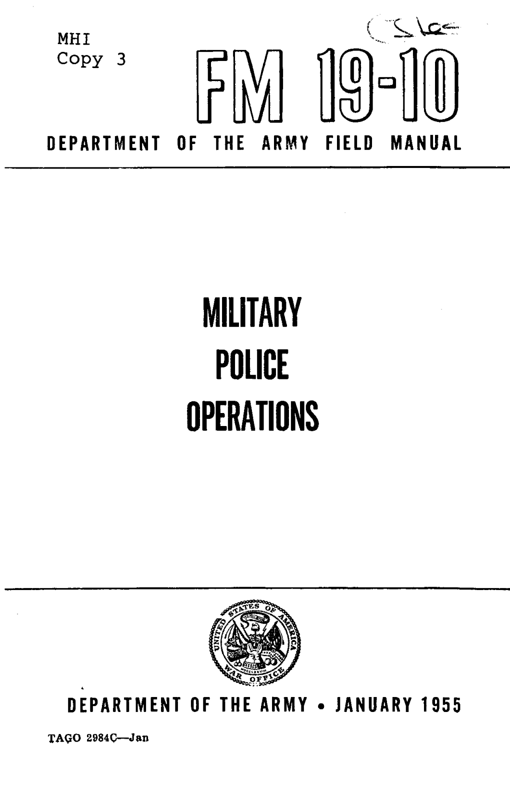 Military Police Operations