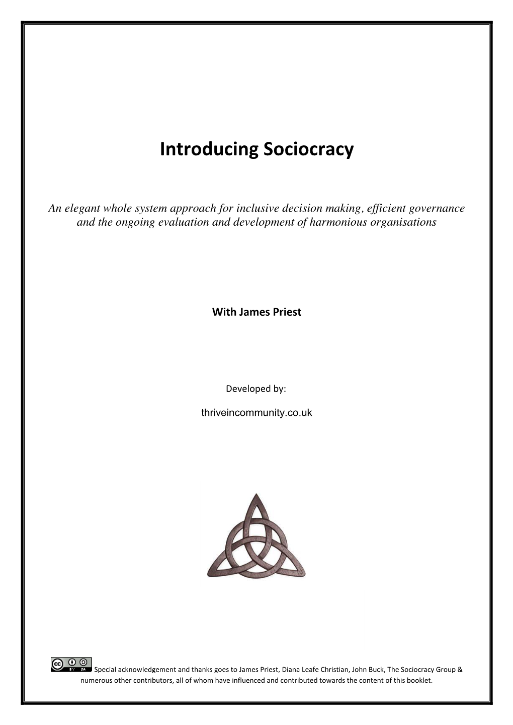 Introducing Sociocracy