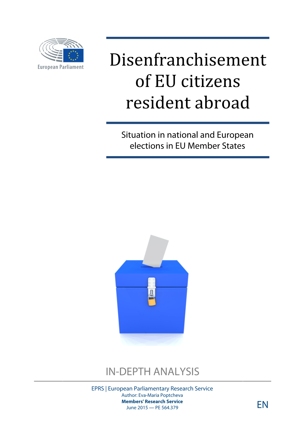 Disenfranchisement of EU Citizens Resident Abroad Page 1 of 20