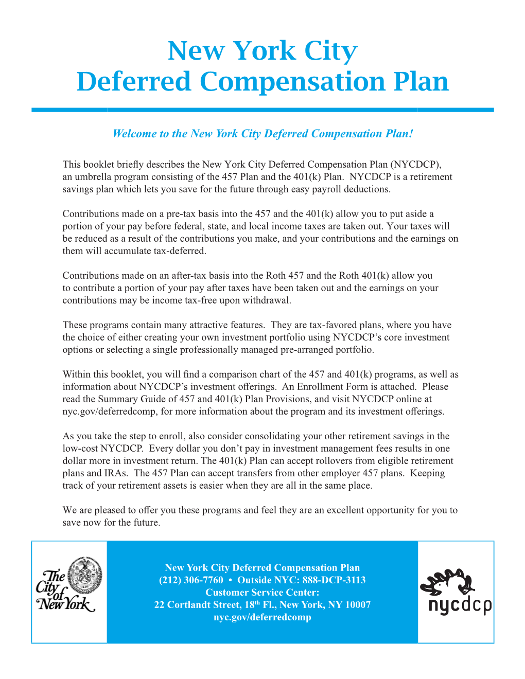 New York City Deferred Compensation Plan