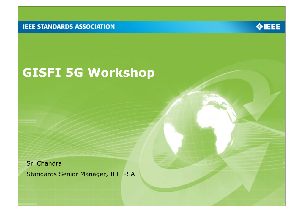 GISFI 5G Workshop