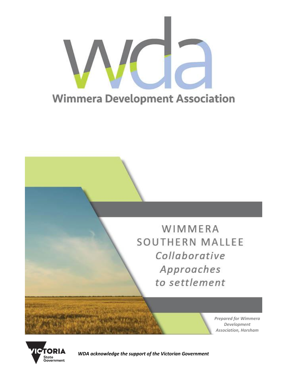 WDA Acknowledge the Support of the Victorian Government