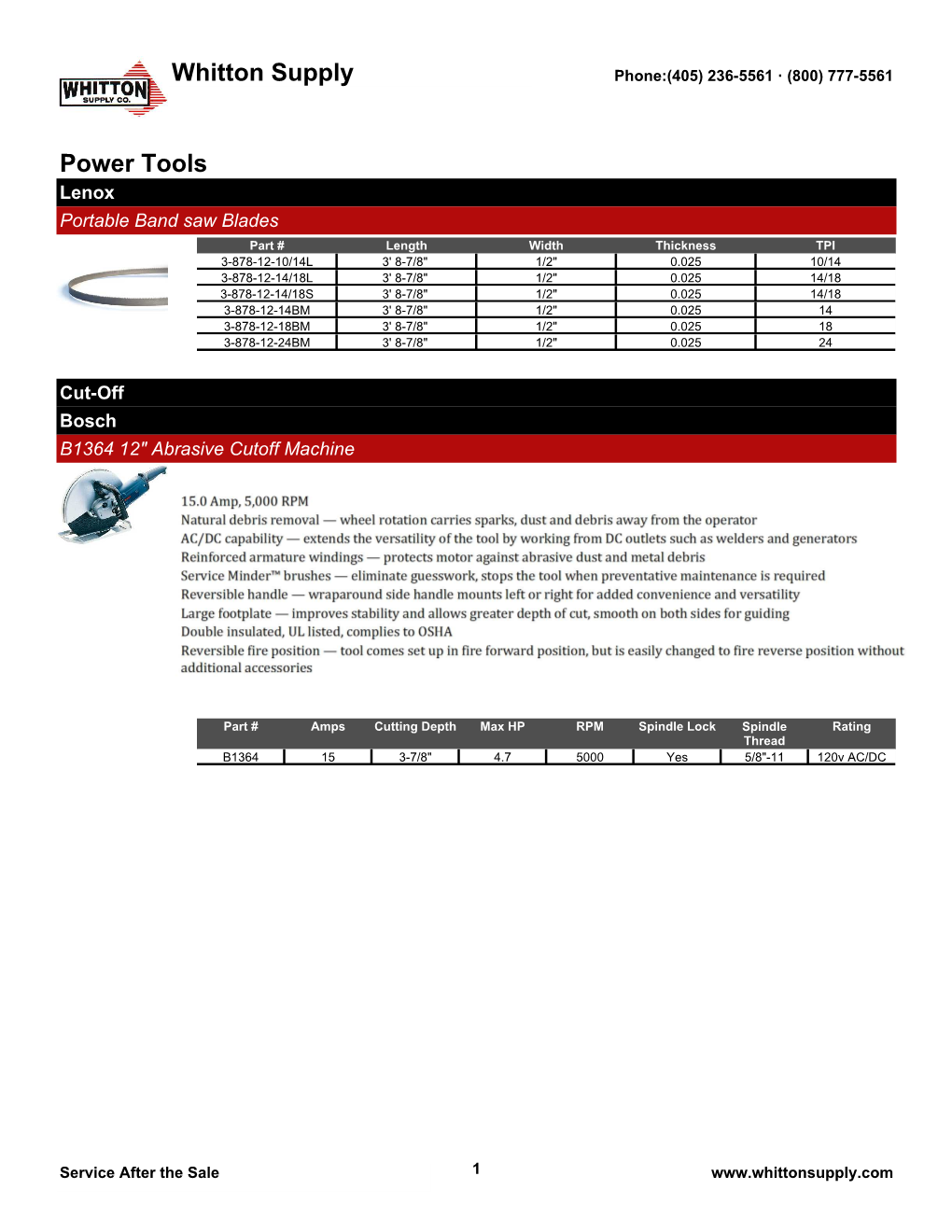 Power Tools Whitton Supply