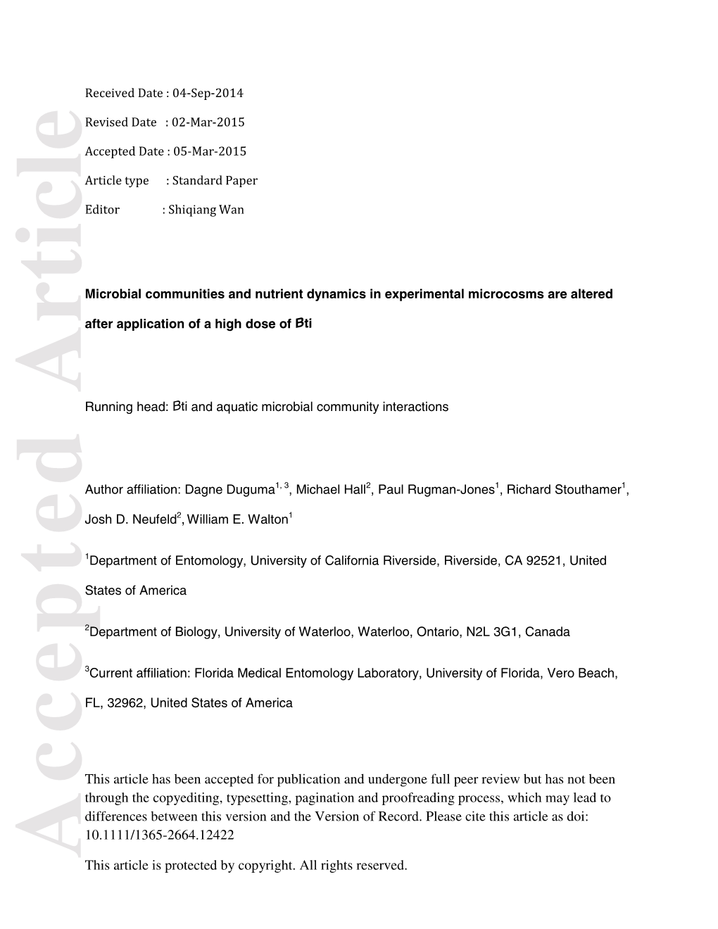 Microbial Communities and Nutrient