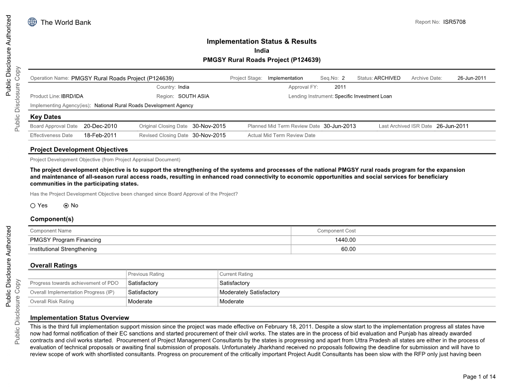 World Bank Document