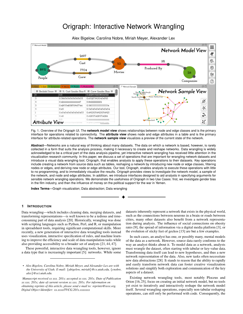 Interactive Network Wrangling