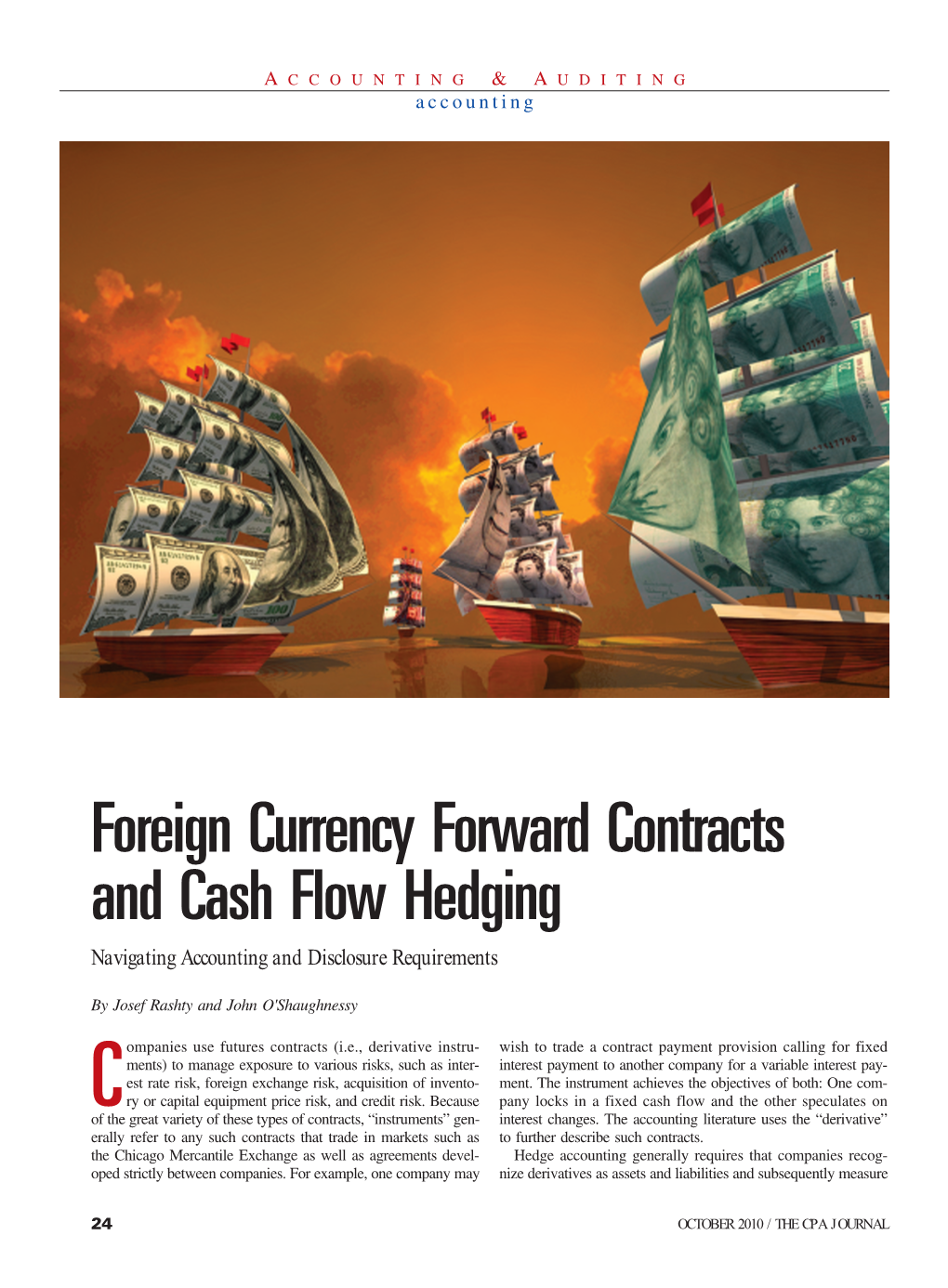 Foreign Currency Forward Contracts and Cash Flow Hedging Navigating Accounting and Disclosure Requirements