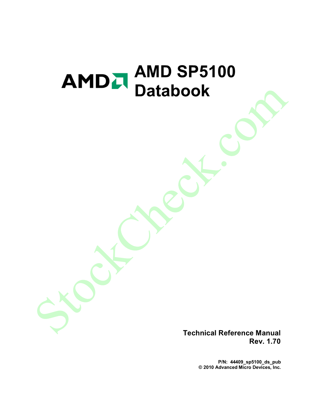 AMD SP5100 Databook 44409 Rev