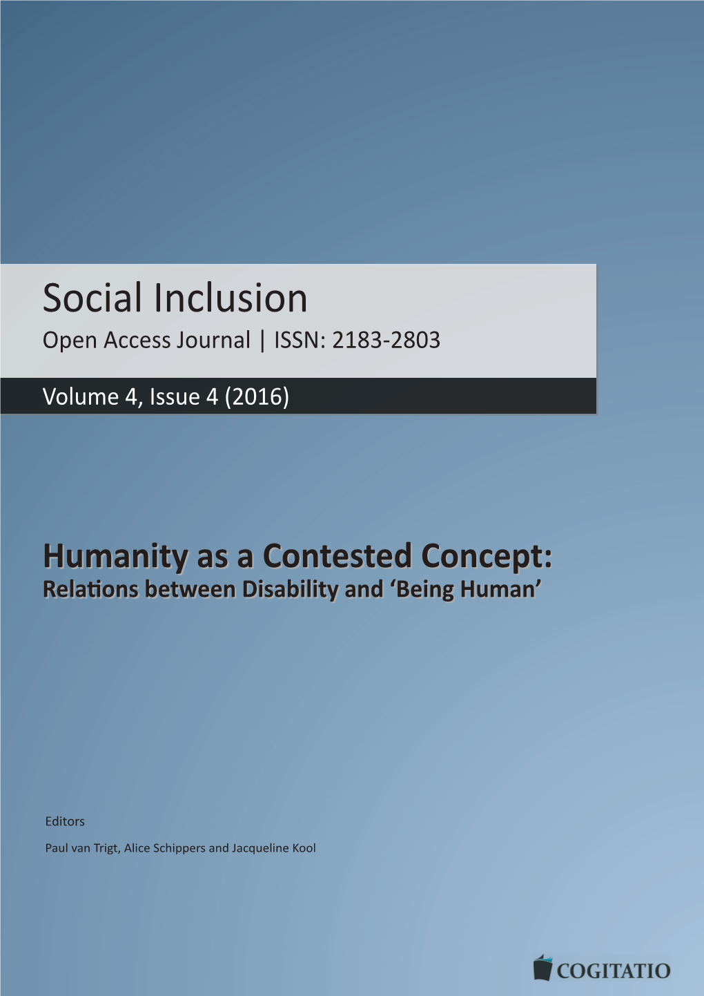 Social Inclusion Open Access Journal | ISSN: 2183-2803