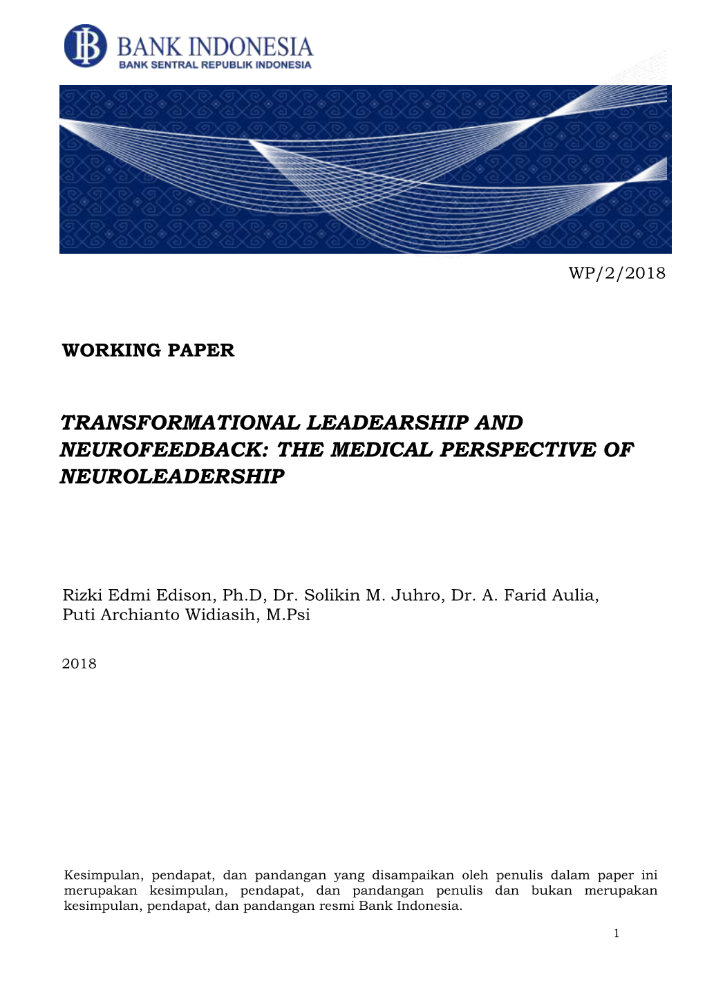 Transformational Leadearship and Neurofeedback: the Medical Perspective of Neuroleadership1