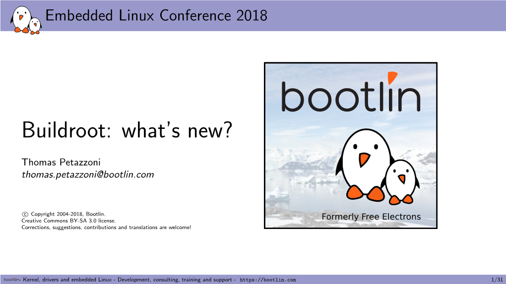 Buildroot: What’S New?