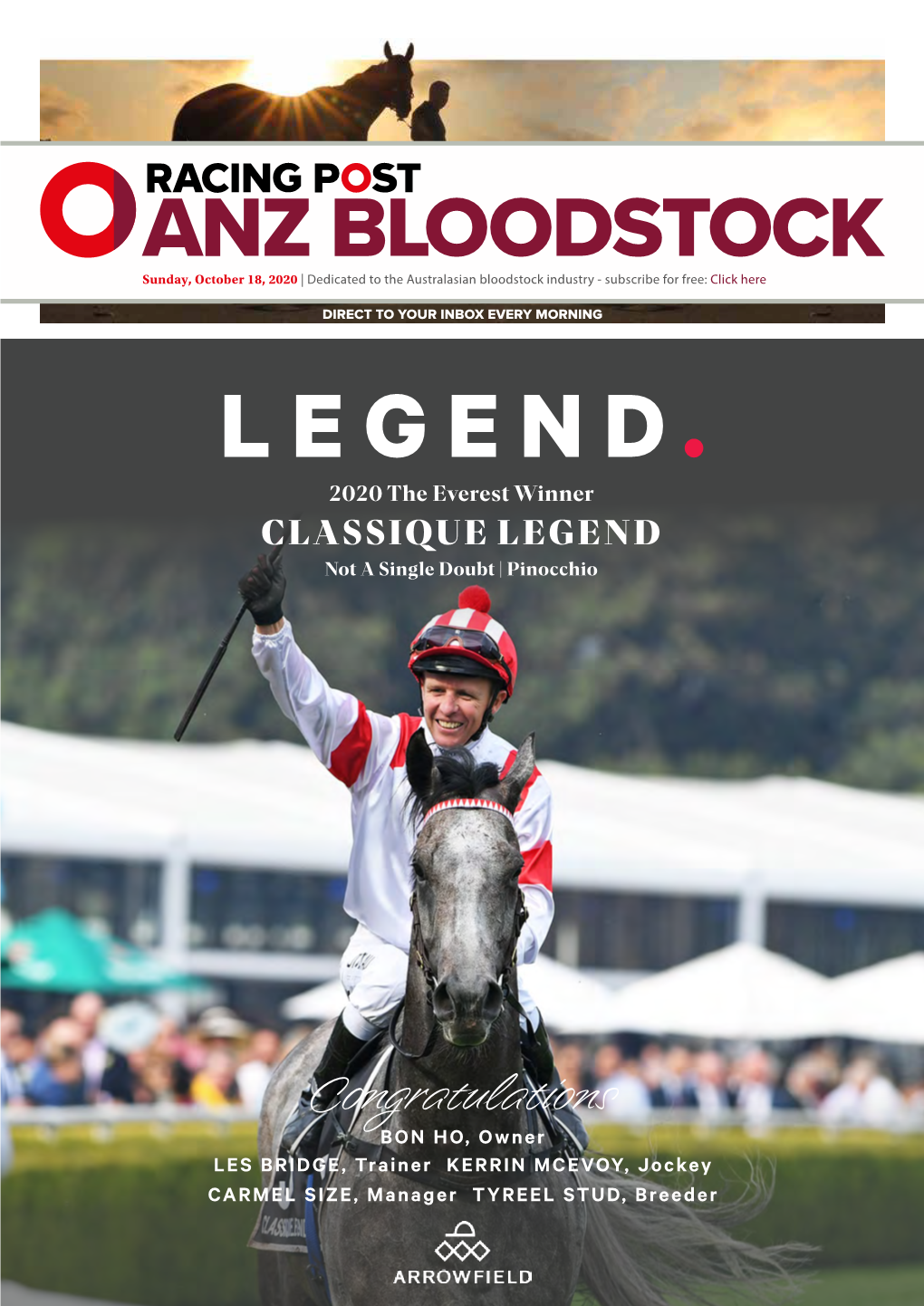 LEGEND. 2020 the Everest Winner CLASSIQUE LEGEND Not a Single Doubt | Pinocchio