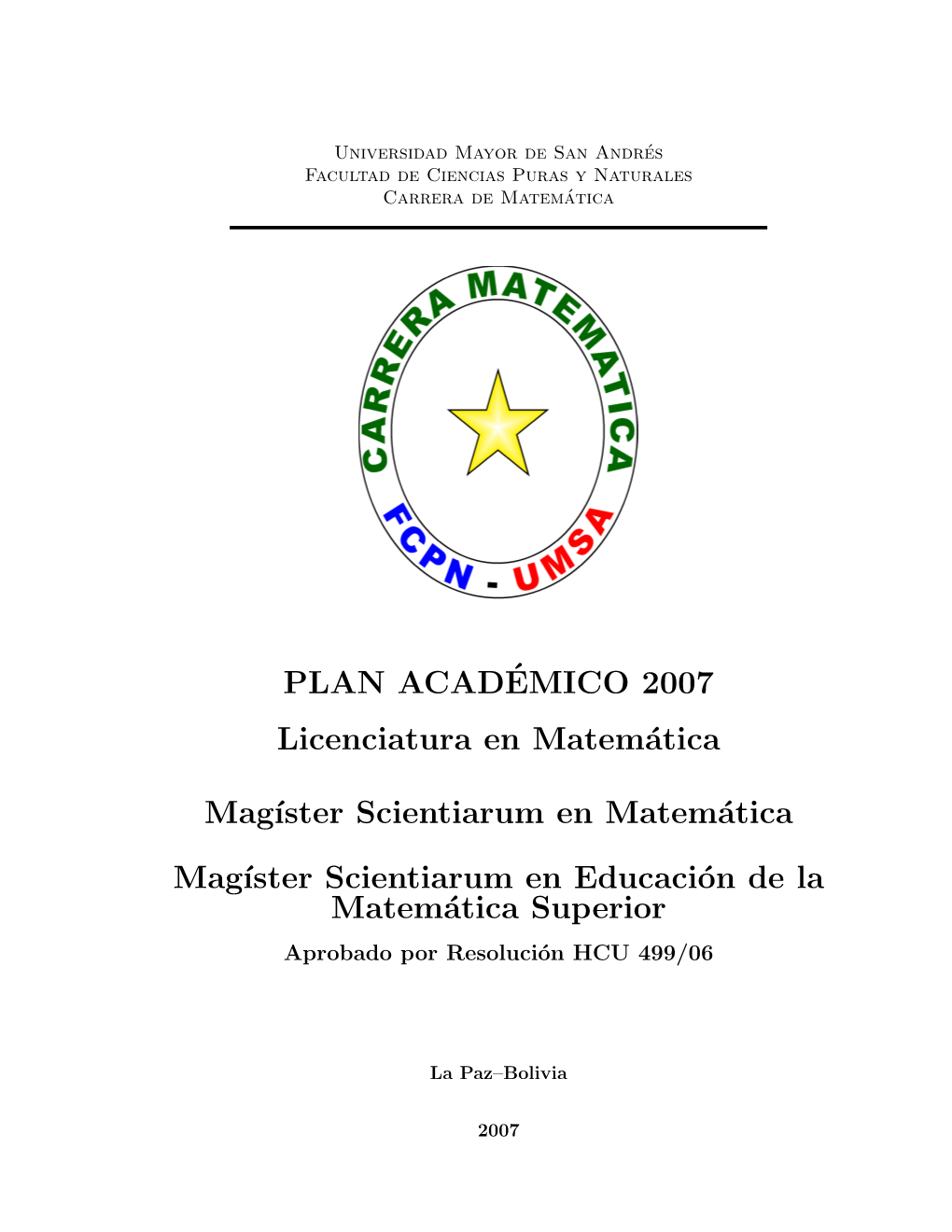Plan De Estudios 2007 33 7.1