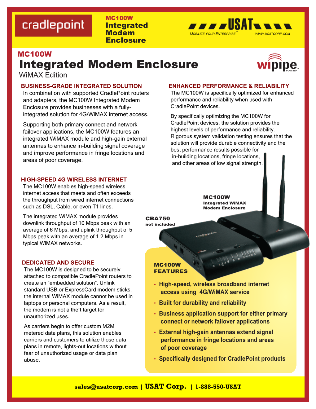 Integrated Modem Enclosure