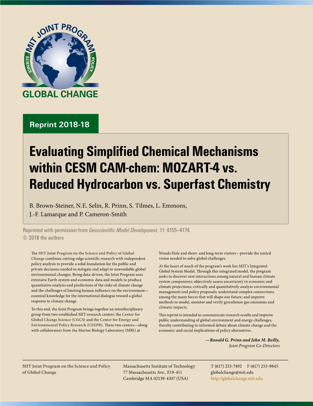 Evaluating Simplified Chemical Mechanisms Within CESM CAM-Chem: MOZART-4 Vs