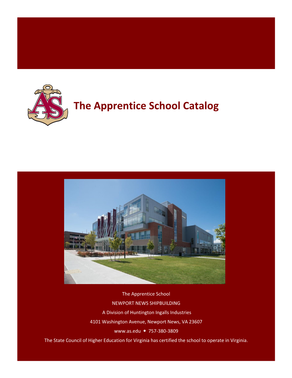 The Apprentice School Catalog