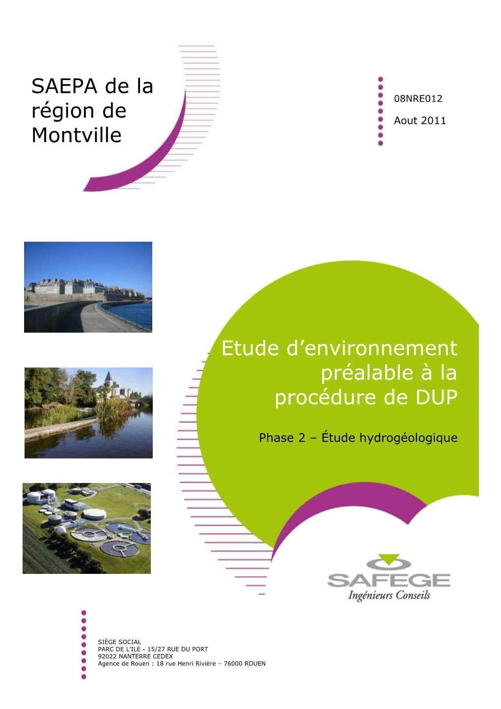 SAEPA De La Région De Montville Etude D