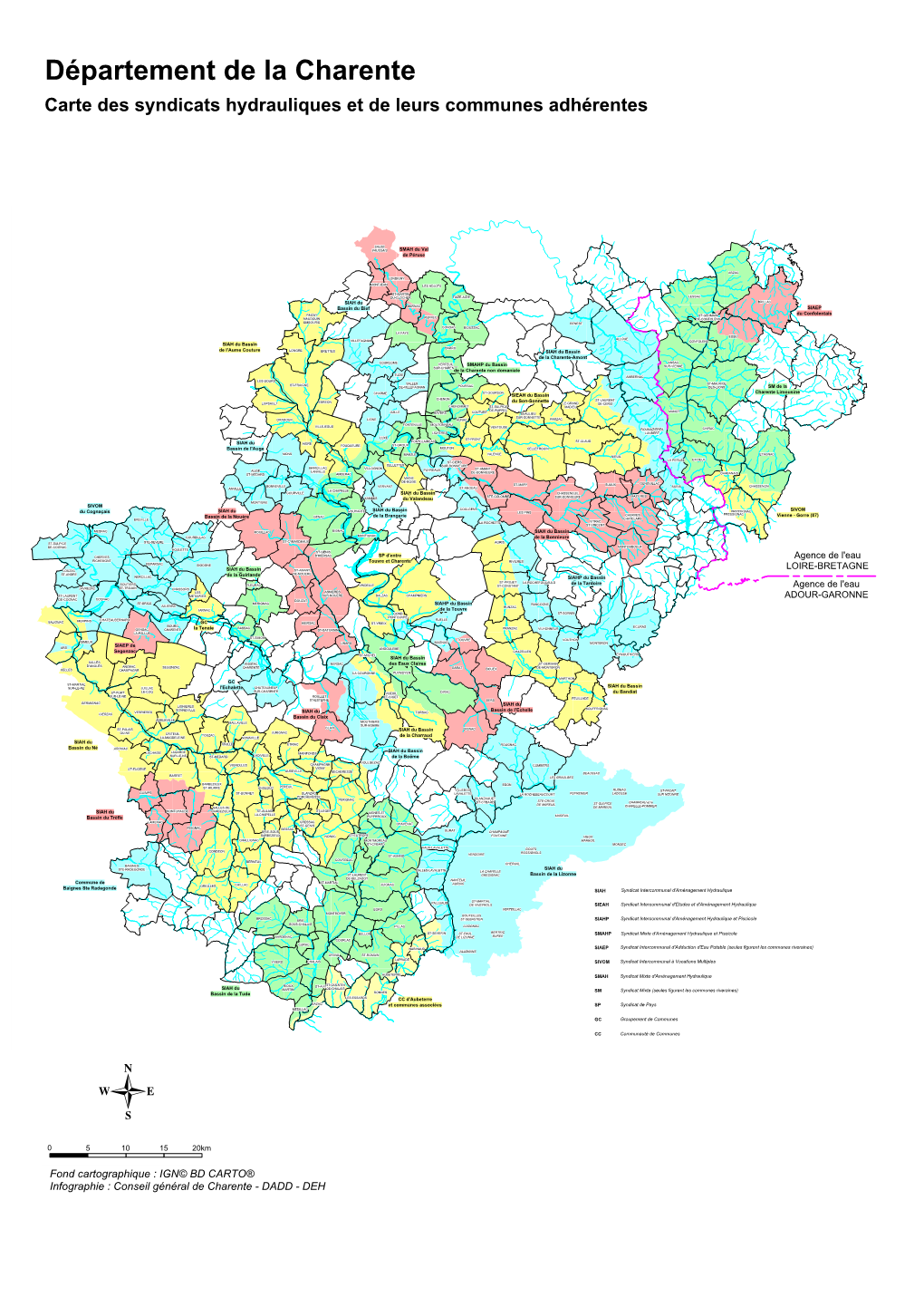 Carte Des Syndicats Hydrauliques Et De Leurs Communes Adhérentes