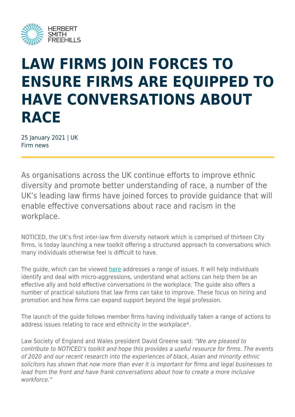 Law Firms Join Forces to Ensure Firms Are Equipped to Have Conversations About Race