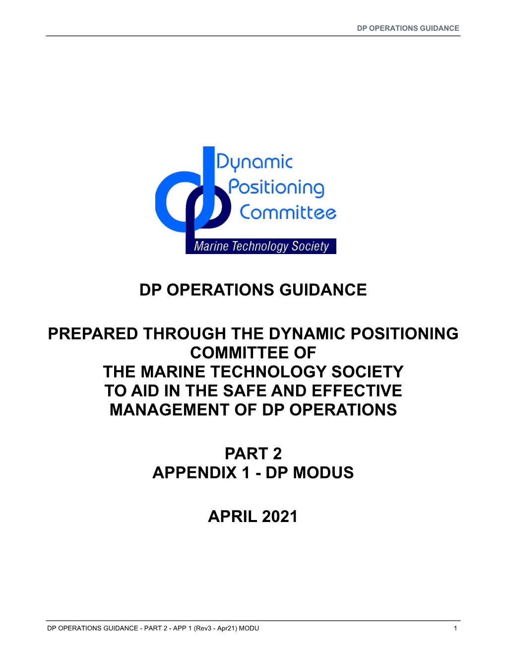 Dp Operations Guidance