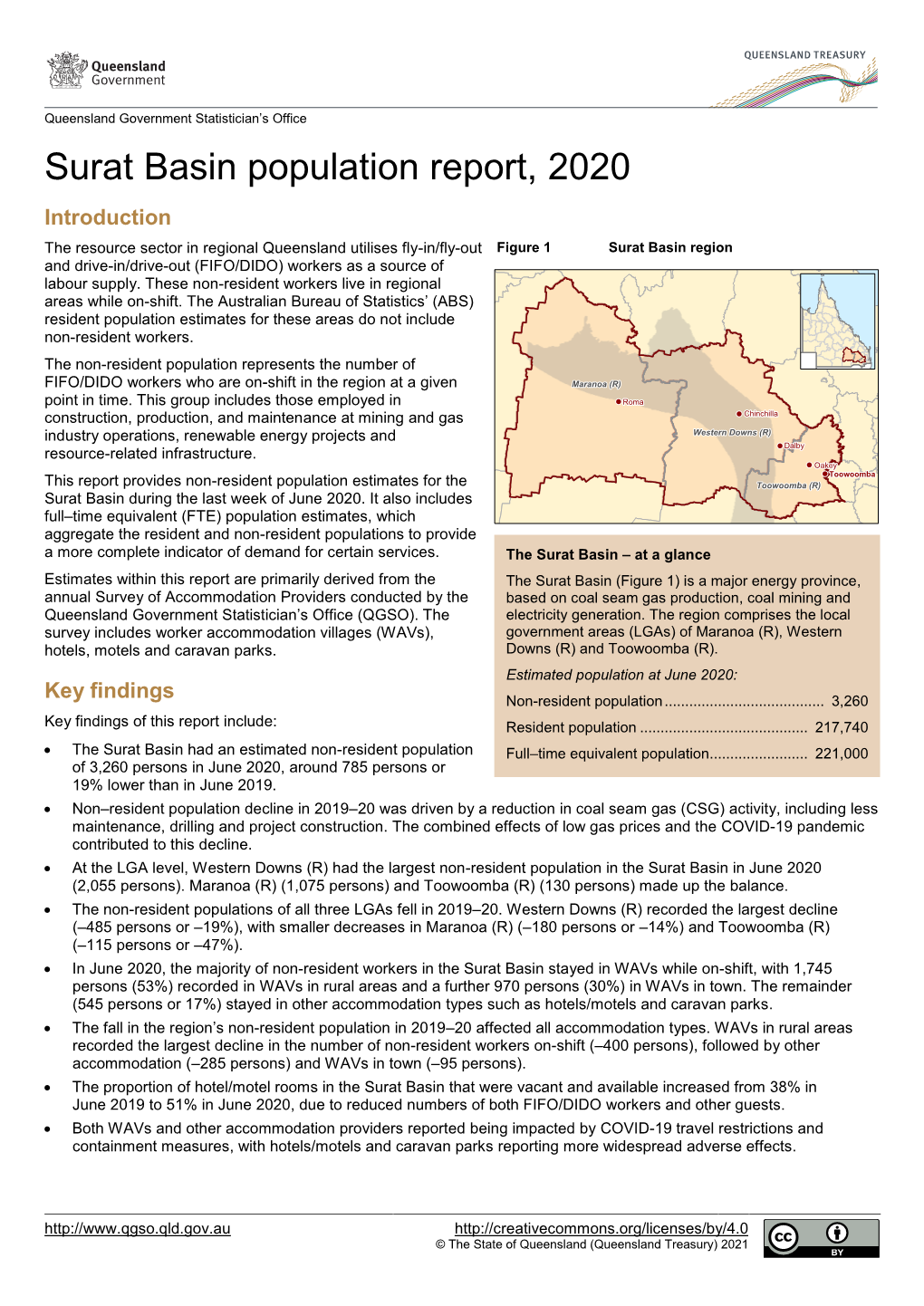 Surat Basin Population Report, 2020