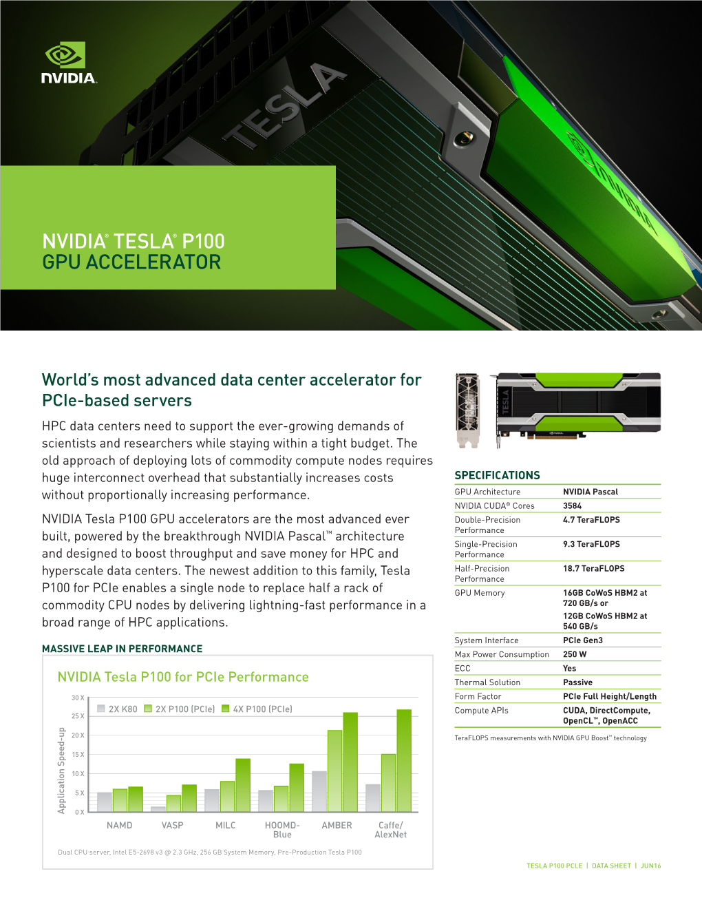 Nvidia® Tesla® P100 Gpu Accelerator