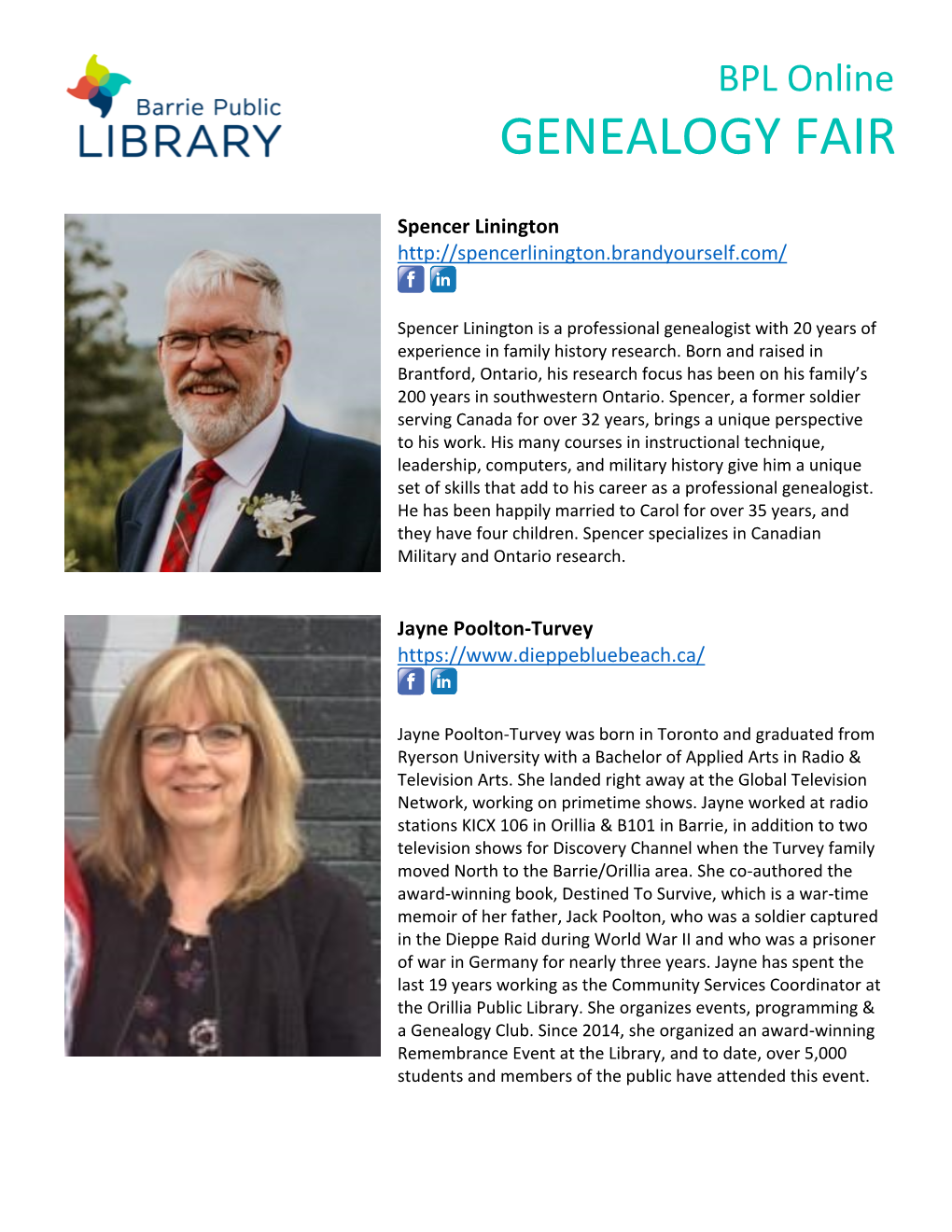 Genealogy Fair