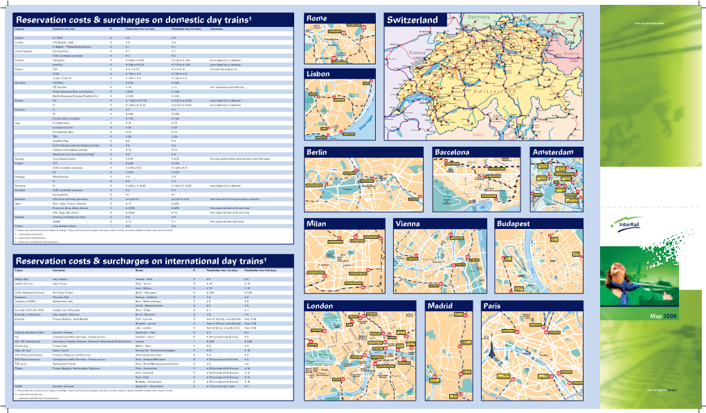 Reservation Costs & Surcharges On