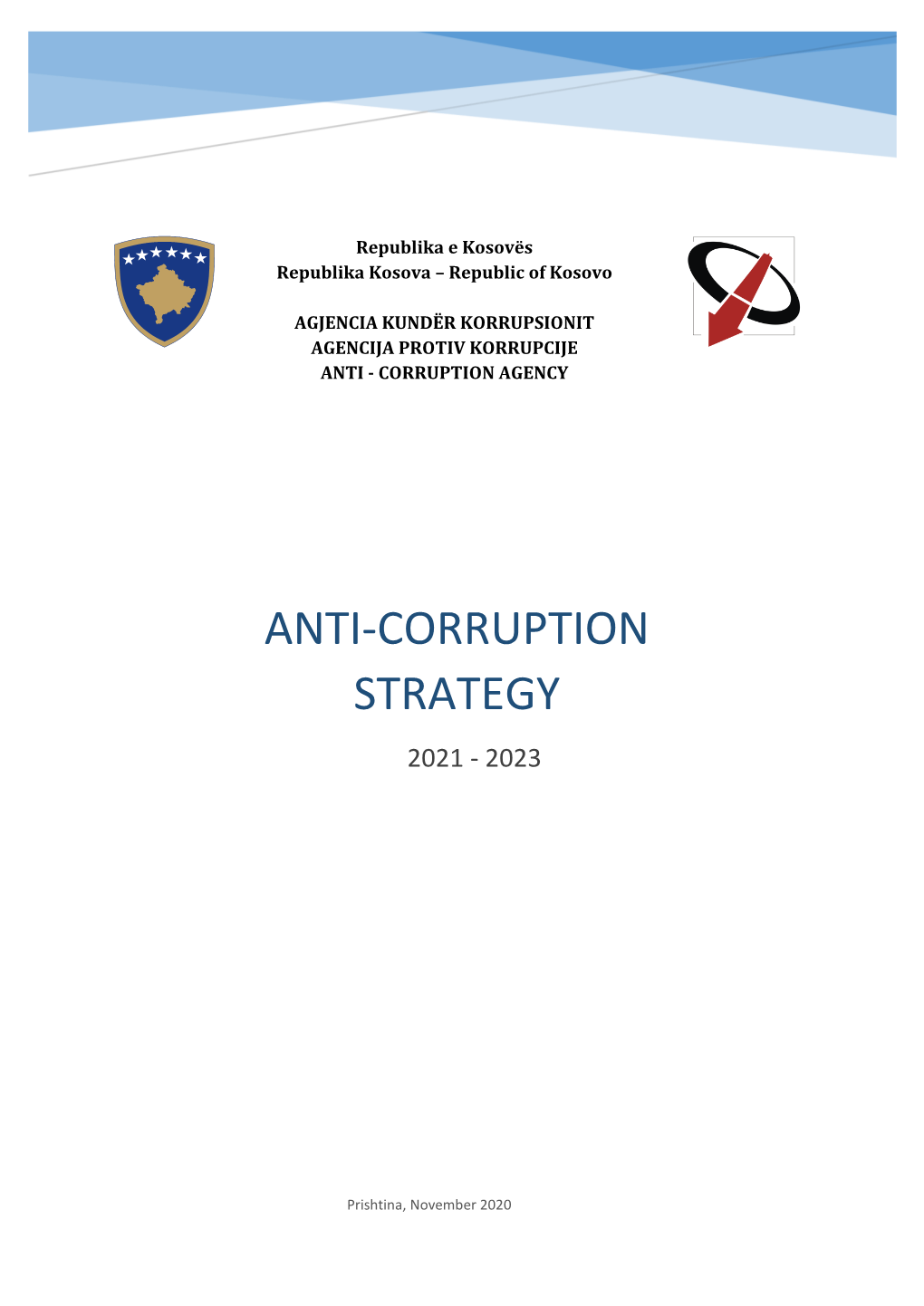 Strategic Documents Anti-Corruption Strategy 2021