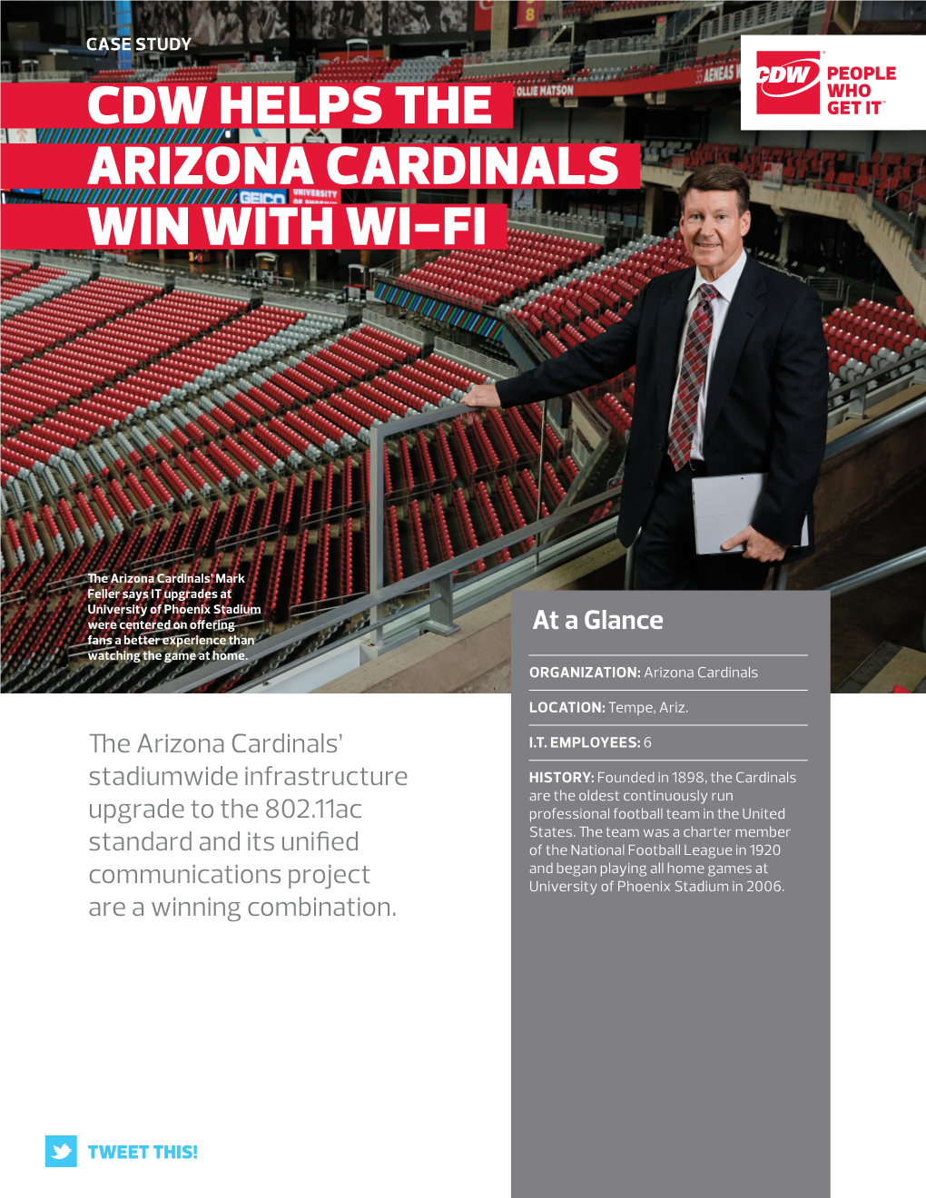 Arizona Cardinals and CDW Upgrade University of Phoenix Stadium Wi-Fi