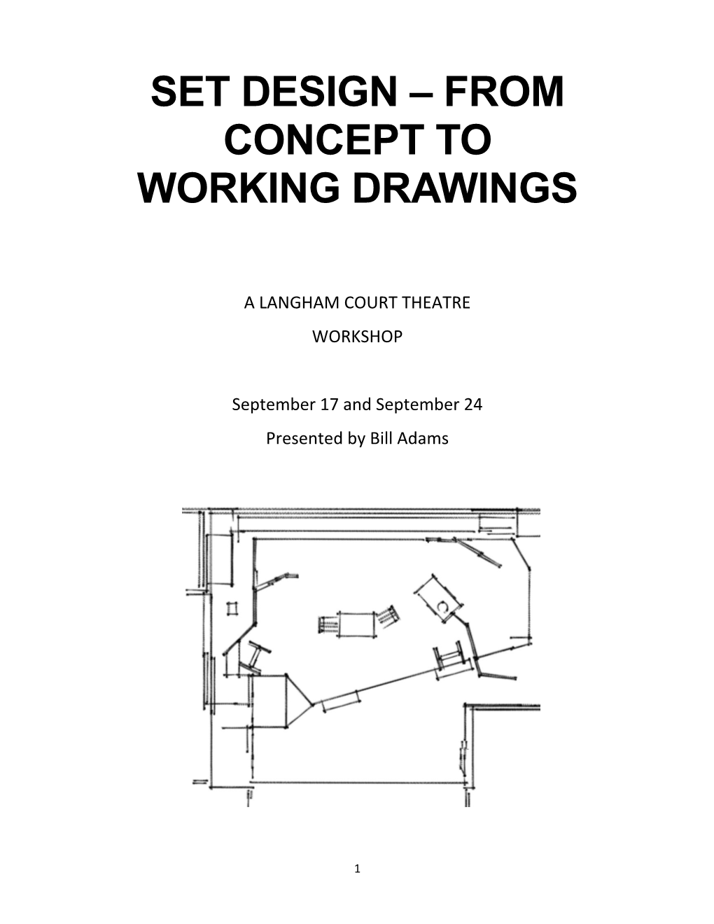 Set Design – from Concept to Working Drawings