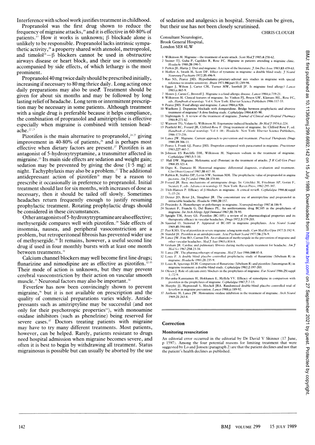 Headaches Return Frequently Enough to Justify Resuming Intractable Headache