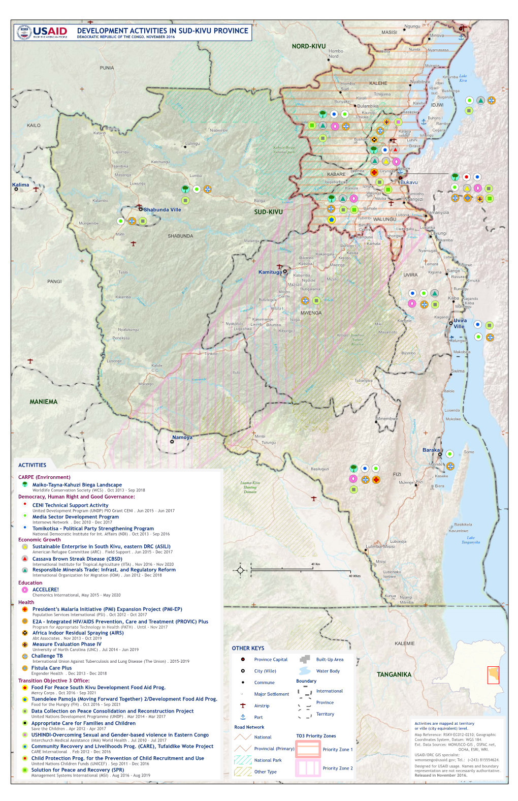 USAID Development Activities in South Kivu Province