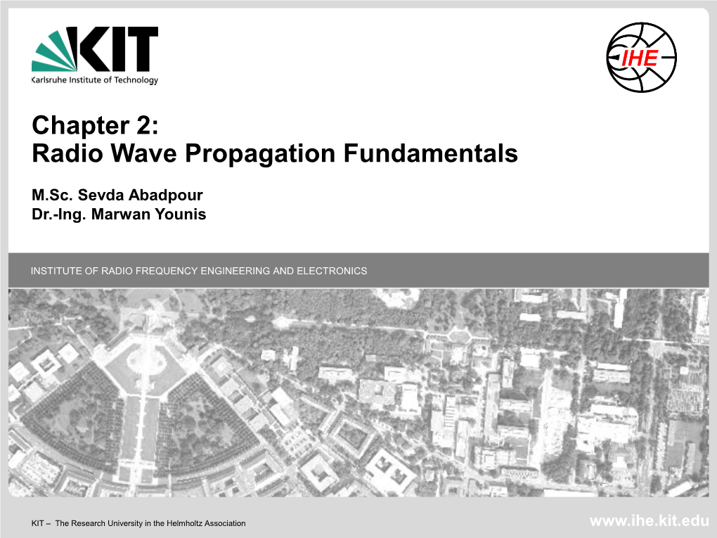 Radio Wave Propagation Fundamentals