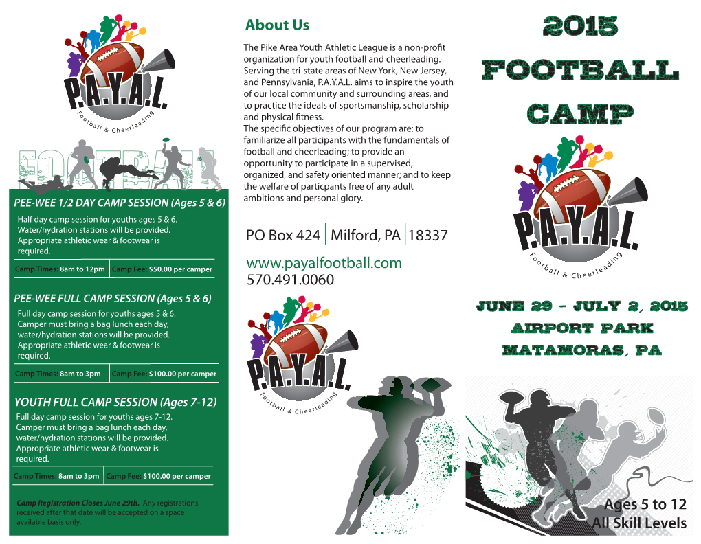 Brochure Front [Camp]