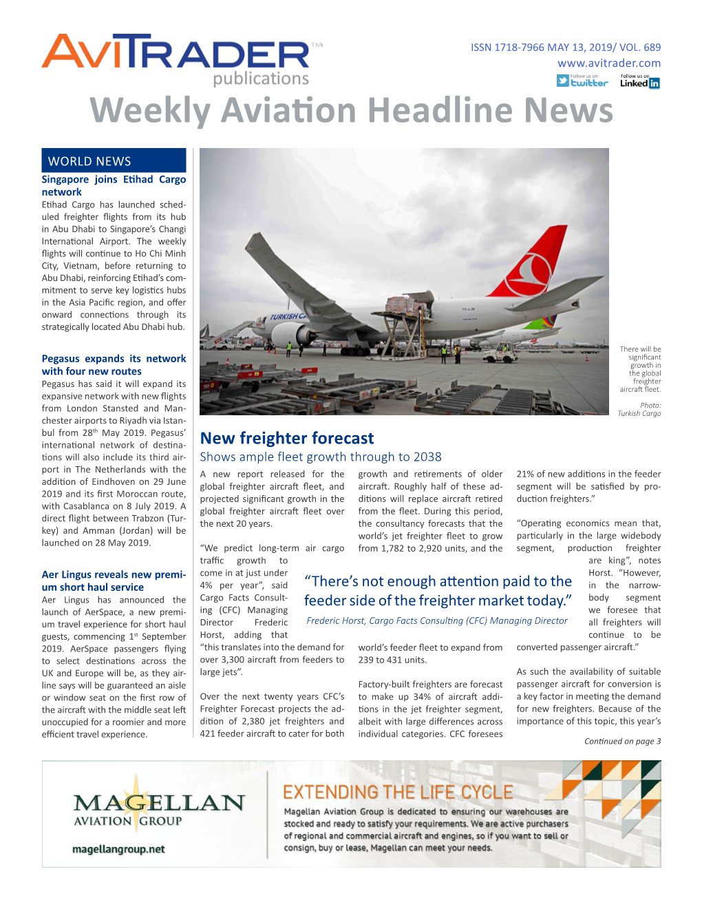 Weekly Aviation Headline News