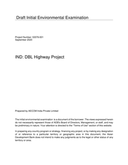 Shahezan Issani Report Environment and Social Impact Assessment for Road Asset 2020-03-02